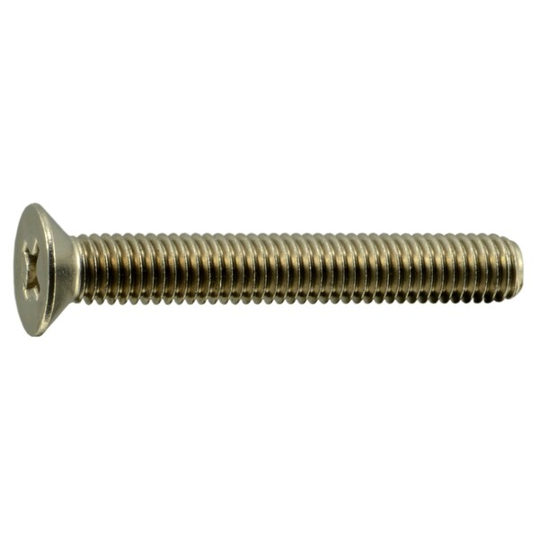 Midwest Fastener M5-0.80 x 35 mm Phillips Flat Machine Screw, Plain A2 Stainless Steel, 12 PK 38066 - main